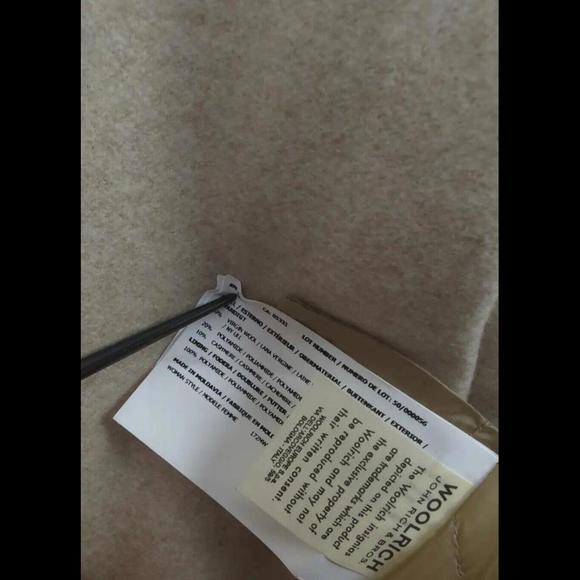 NWT $1805 WOOLRICH Sz S Emily Fur Coat Wool Cashmere Lamb Shearling Insulated - Picture 8 of 11